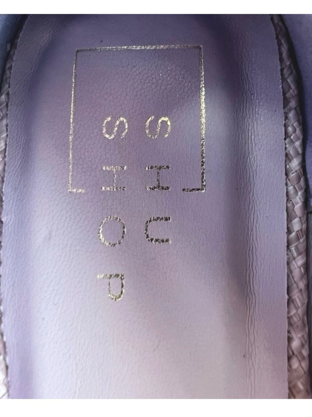 SHU SHOP Women's Lavender Woven Mary Jane Flats Square Toe Buckle US 7.5 M - Picture 13 of 16